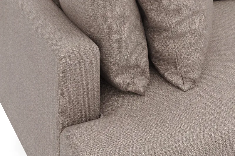 Menard 4-istuttava Syvä Kangassohva - Ruskea - Huonekalut - Sohva - 4:n istuttava sohva