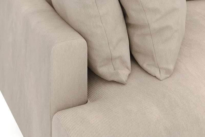 Menard 4-istuttava Syvä Manchestersohva - Greige - Huonekalut - Sohva - 4:n istuttava sohva