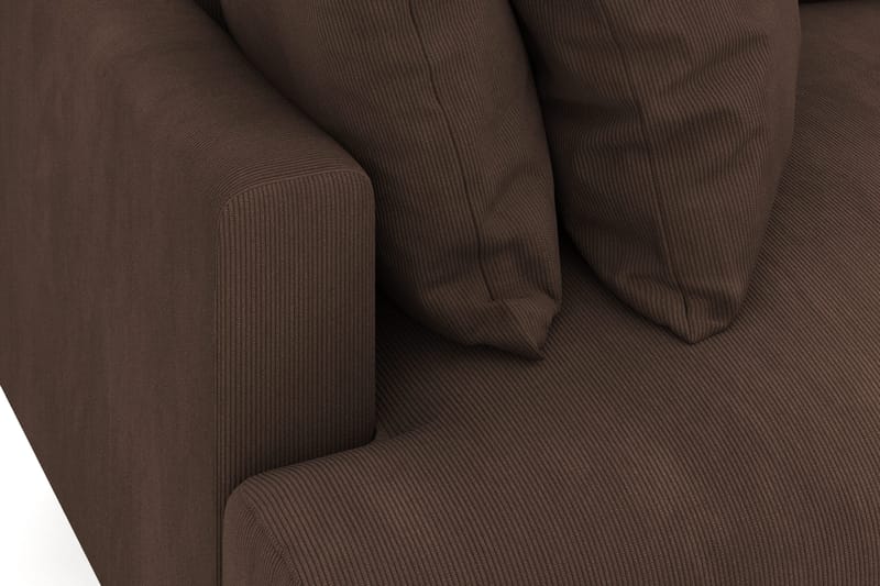 Menard 4-istuttava Syvä Manchestersohva - Ruskea - Huonekalut - Sohva - 4:n istuttava sohva