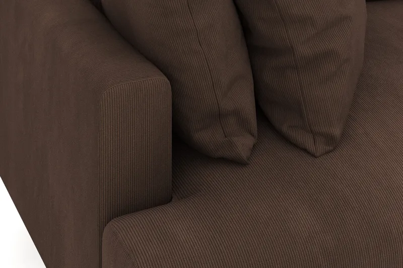 Menard 4-istuttava Syvä Manchestersohva - Ruskea - Huonekalut - Sohva - 4:n istuttava sohva