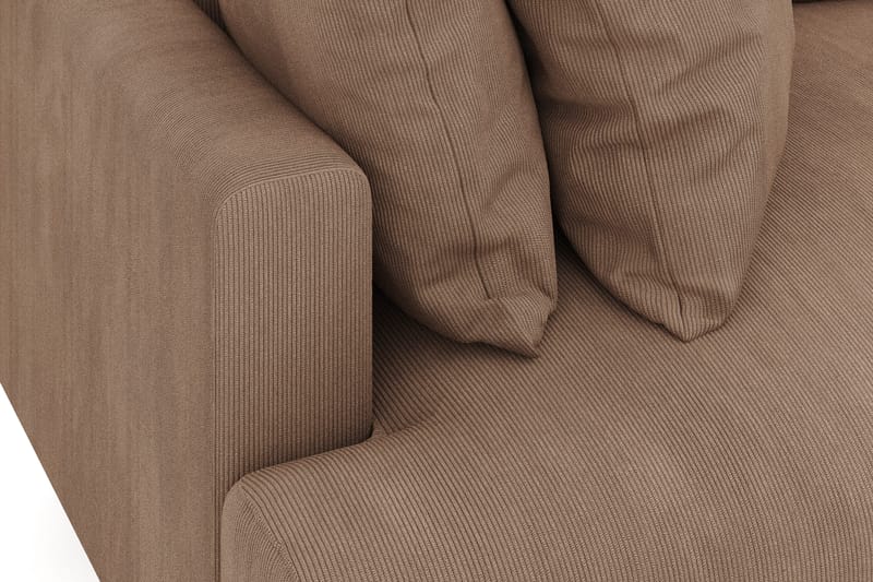 Menard 4-istuttava Syvä Manchestersohva - Ruskea - Huonekalut - Sohva - 4:n istuttava sohva