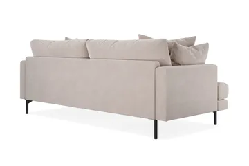 Menard 4-istuttava Syvä Samettisohva - Beige - Huonekalut - Sohva - 4:n istuttava sohva
