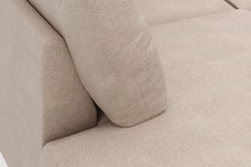 Menard 4-istuttava Vasenkätinen Suuri U-muotoinen Syvä Sohva Divaanilla ja Divaaniosalla Kangasista - Beige - Huonekalut - Sohva - Divaanisohva