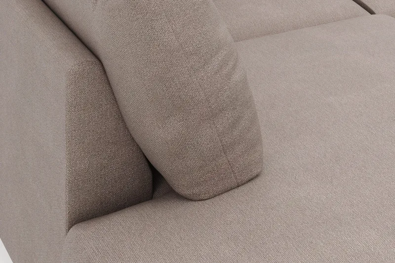 Menard 4-istuttava Vasenkätinen Suuri U-muotoinen Syvä Sohva Divaanilla ja Divaaniosalla Kangasista - Ruskea - Huonekalut - Sohva - Divaanisohva