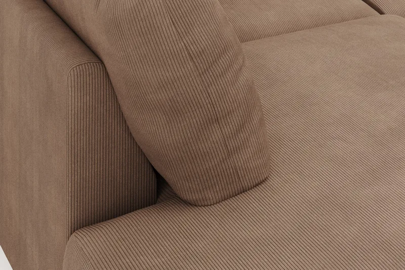 Menard 4-istuttava Vasenkätinen Suuri U-muotoinen Syvä Sohva Divaanilla ja Divaaniosalla Manchesterista - Ruskea - Huonekalut - Sohva - Divaanisohva