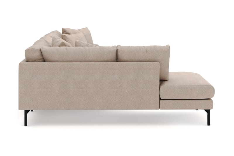 Menard 4-istuttava Vasenkätinen U-muotoinen Large Sohva Divaanilla ja Divaaniosalla Kangasista - Beige - Huonekalut - Sohva - Divaanisohva