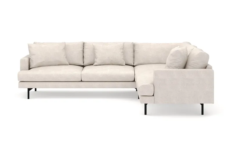 Menard 6-istuttava Oikeakätinen L-muotoinen Kulmasohva Kangasista - Beige - Huonekalut - Sohva - Kulmasohva