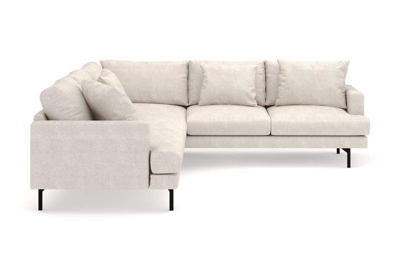 Menard 6-istuttava Oikeakätinen L-muotoinen Kulmasohva Kangasista - Beige - Huonekalut - Sohva - Kulmasohva