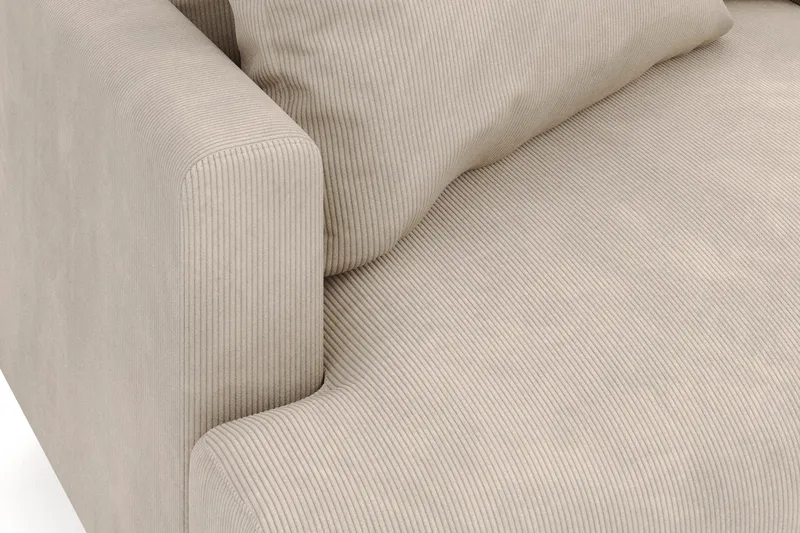 Menard 6-istuttava Oikeakätinen L-muotoinen Kulmasohva Manchesterista - Greige - Huonekalut - Sohva - Kulmasohva