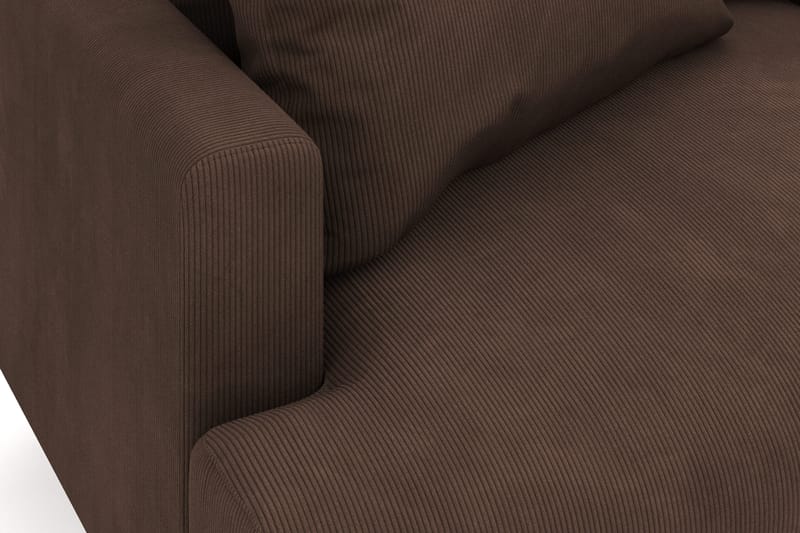 Menard 6-istuttava Oikeakätinen L-muotoinen Kulmasohva Manchesterista - Ruskea - Huonekalut - Sohva - Kulmasohva