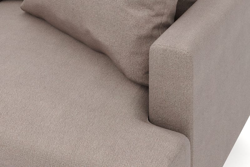 Menard 6-istuttava Vasenkätinen L-muotoinen Kulmasohva Kangasista - Ruskea - Huonekalut - Sohva - Kulmasohva