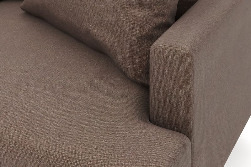 Menard 6-istuttava Vasenkätinen L-muotoinen Kulmasohva Kangasista - Ruskea - Huonekalut - Sohva - Kulmasohva