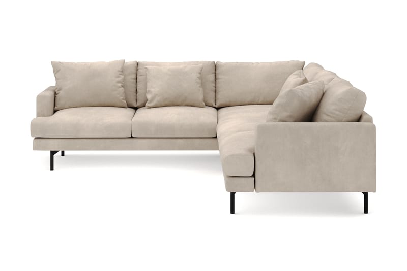 Menard 6-istuttava Vasenkätinen L-muotoinen Kulmasohva Manchesterista - Greige - Huonekalut - Sohva - Kulmasohva