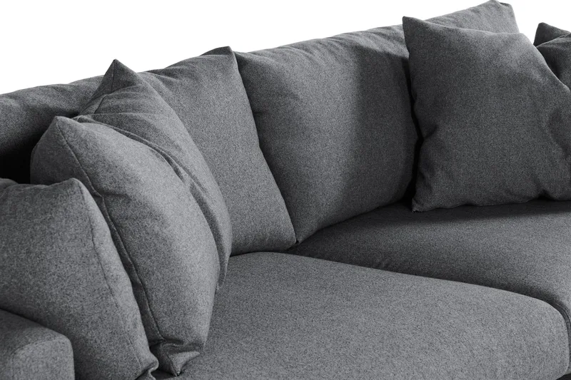 Menard Sohvaryhmä 4-istuttava + 4-istuttava Kangassohva - Tummanharmaa - Huonekalut - Sohva - Sohvaryhmä