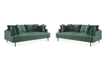 Menard Sohvaryhmä 4-istuttava + 4-istuttava Samettisohva