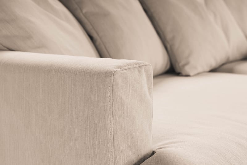 Menard Sohvaryhmä 4-istuttava Oikeakätinen L-muotoinen Divaanisohva + Nojatuoli Kankaalla - Beige - Huonekalut - Sohva - Sohvaryhmä