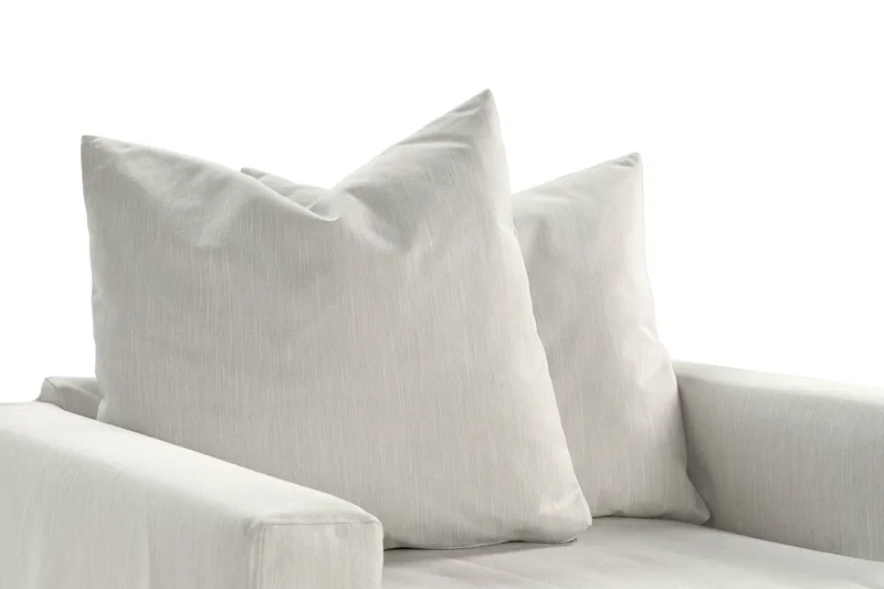 Menard Sohvaryhmä 4-istuttava Vasenkätinen L-muotoinen Divaanisohva + Nojatuoli Kankaalla - Vaaleanharmaa - Huonekalut - Sohva - Sohvaryhmä