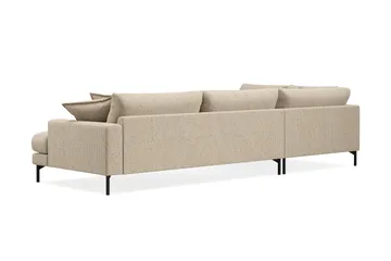 Menard Premium 5-istuttava vasenkätinen L-muotoinen syvä divaanisohva chenillestä - Beige - Huonekalut - Sohva - Divaanisohva
