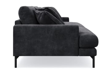 Menard Premium 4-istuttava syvä sohva chenillessä - Trenza 01, Musta Chenille - Huonekalut - Sohva - 4:n istuttava sohva