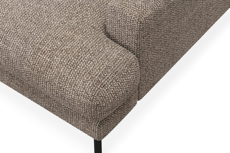 Menard Premium 5-istuttava Vasenkätinen L-muotoinen Syvä Leposohva Chenillellä - Ruskea - Huonekalut - Sohva - Divaanisohva