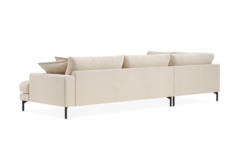 Menard Premium 5-istuttava Vasenkätinen L-muotoinen Syvä Leposohva Chenillellä - Vaalea beige - Huonekalut - Sohva - Divaanisohva