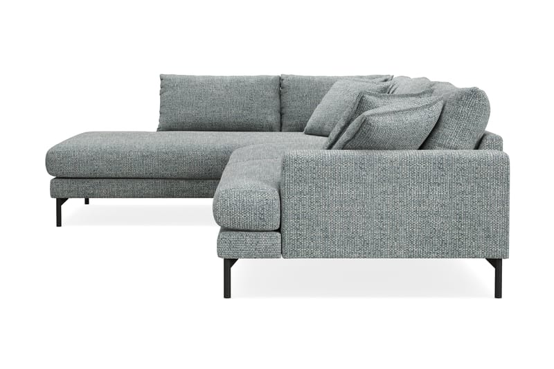 Menard Premium 5-istuttava Vasenkätinen L-muotoinen Syvä Leposohva Chenillellä - Harmaa/Sininen - Huonekalut - Sohva - Divaanisohva