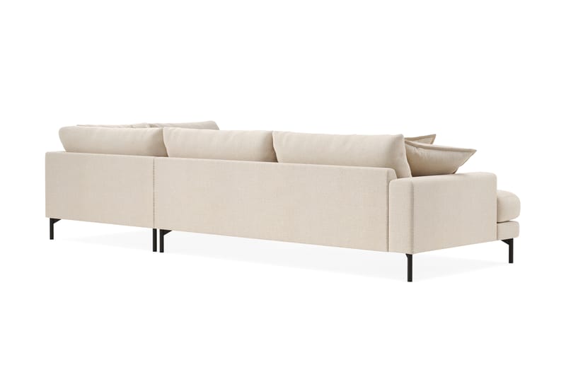 Menard Premium 5-istuttava Oikeakätinen L-muotoinen Syvä Leposohva Chenillellä - Vaalea beige - Huonekalut - Sohva - Divaanisohva