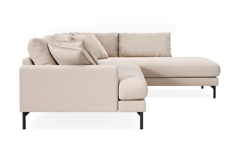 Menard Premium 5-istuttava Oikeakätinen L-muotoinen Syvä Leposohva Bouclélla - Vaalea beige - Huonekalut - Sohva - Divaanisohva