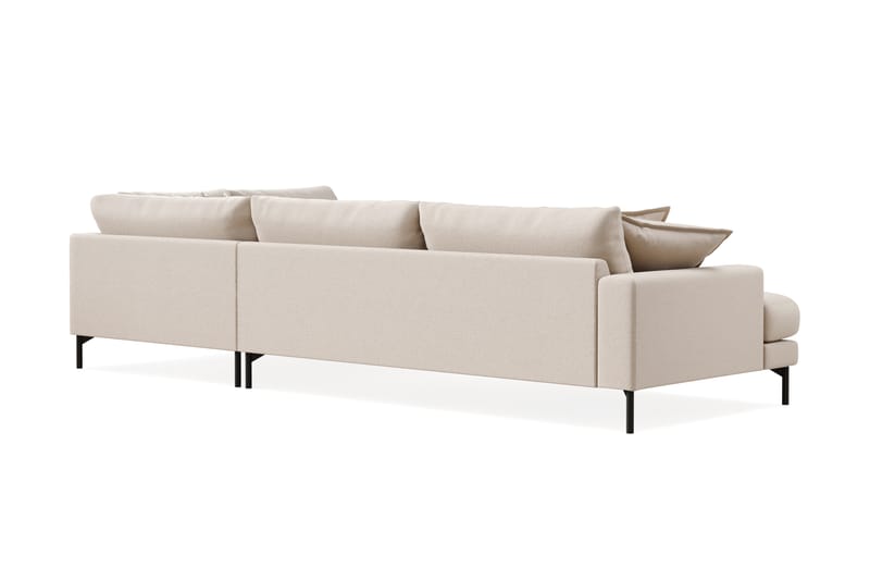 Menard Premium 5-istuttava Oikeakätinen L-muotoinen Syvä Leposohva Bouclélla - Vaalea beige - Huonekalut - Sohva - Divaanisohva
