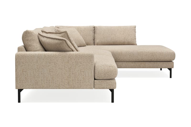 Menard Premium 5-istuttava Oikeakätinen L-muotoinen Syvä Leposohva Chenillellä - Beige - Huonekalut - Sohva - Divaanisohva