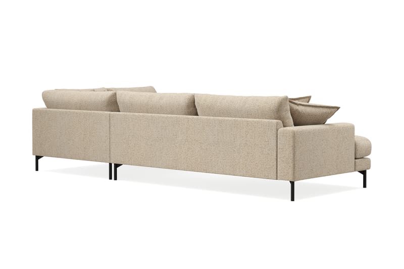 Menard Premium 5-istuttava Oikeakätinen L-muotoinen Syvä Leposohva Chenillellä - Beige - Huonekalut - Sohva - Divaanisohva