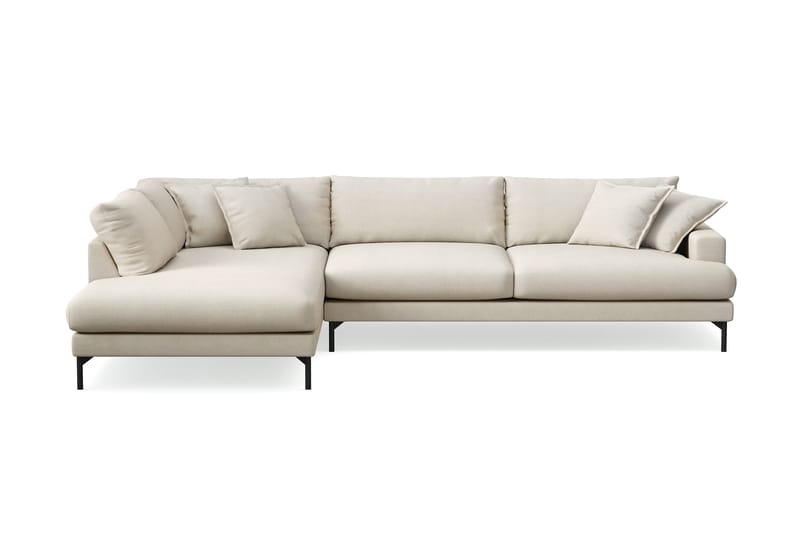 Menard Premium 5-istuttava vasenkätinen L-muotoinen syvä divaanisohva kankaasta, Beige