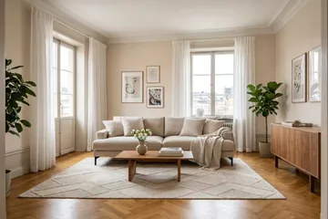 Menard Premium 4-istuttava syvä sohva kankaasta - Beige - Huonekalut - Sohva - 4:n istuttava sohva