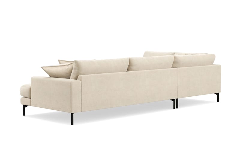 Menard Premium 5-istuttava vasenkätinen L-muotoinen syvä divaanisohva chenillestä - Beige - Huonekalut - Sohva - Divaanisohva