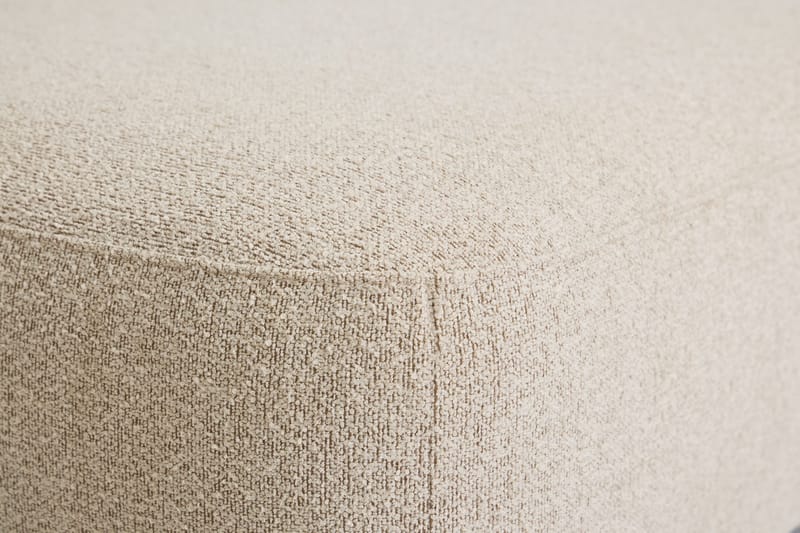 Milano 5-istuttava Pyöristetty Oikeakätinen L-sohva Matalla Selkänojalla Beige Boucle - Huonekalut - Sohva - Divaanisohva
