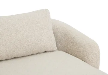 Milano 5-istuttava pyöristetty oikeakätinen L-sohva matalalla selkänojalla, beige bouclé - Beige - Huonekalut - Sohva - Divaanisohva