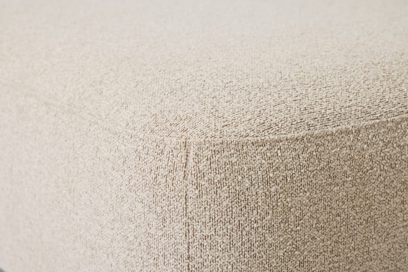 Milano 5-istuttava Pyöristetty Casenkätinen L-sohva Matalalla Selkänojalla, Beige Boucle - Huonekalut - Sohva - Divaanisohva