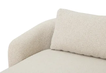 Milano 5-istuttava pyöristetty vasenkätinen L-sohva matalalla selkänojalla, beige bouclé - Beige - Huonekalut - Sohva - Divaanisohva