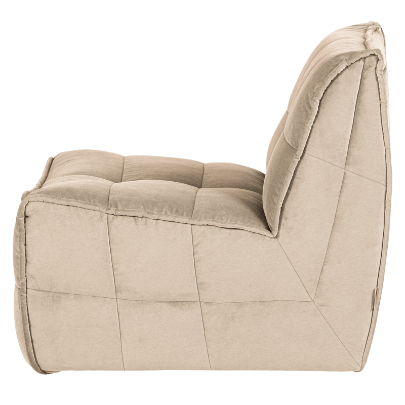 1-istuttava moduuli Cluster 105 cm - Beige - Huonekalut - Sohva - Moduulisohva