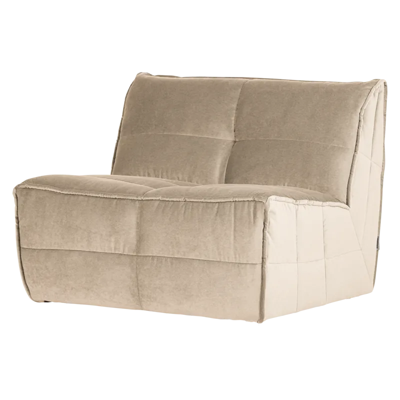 1-istuttava moduuli Cluster 105 cm, Beige