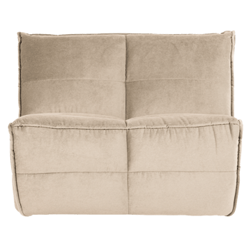 1-istuttava moduuli Cluster 105 cm - Beige - Huonekalut - Sohva - Moduulisohva