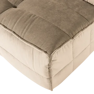 1-istuttava moduuli Cluster 105 cm - Beige - Huonekalut - Sohva - Moduulisohva