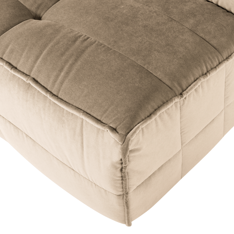 1-istuttava moduuli Cluster 105 cm - Beige - Huonekalut - Sohva - Moduulisohva