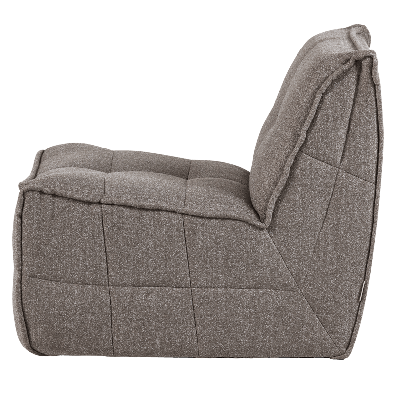 1-istuttava moduuli Cluster 105 cm - Keskiruskea - Huonekalut - Sohva - Moduulisohva