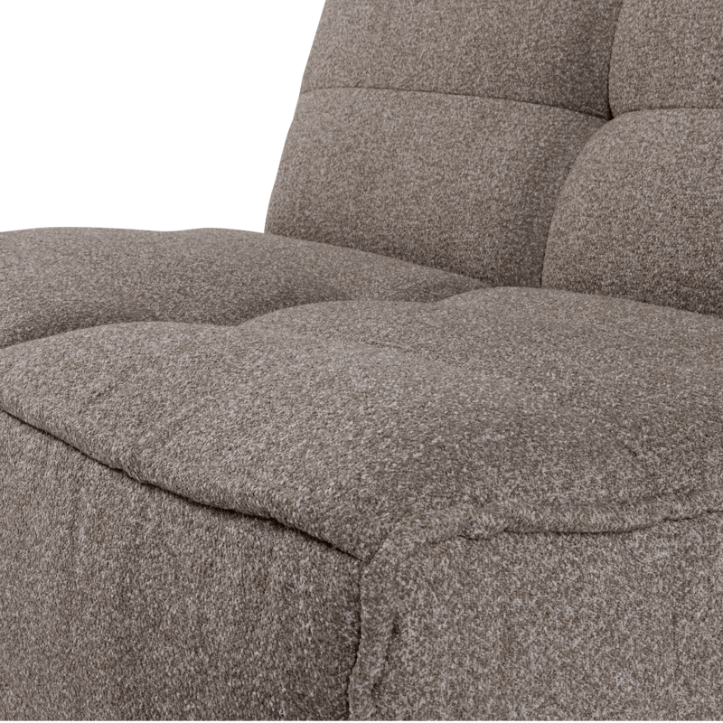 1-istuttava moduuli Cluster 105 cm - Keskiruskea - Huonekalut - Sohva - Moduulisohva