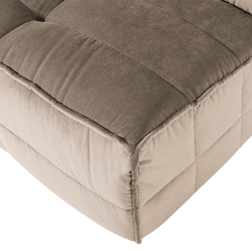 1-istuttava moduuli Cluster 105 cm - Taupe - Huonekalut - Sohva - Moduulisohva