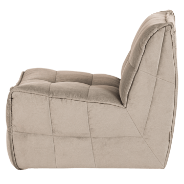 1-istuttava moduuli Cluster 105 cm - Taupe - Huonekalut - Sohva - Moduulisohva