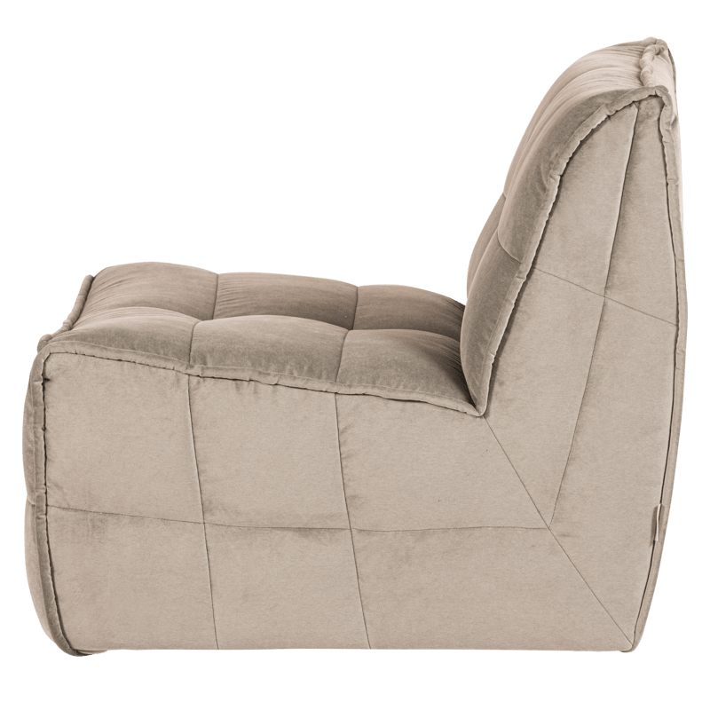 1-istuttava moduuli Cluster 105 cm - Taupe - Huonekalut - Sohva - Moduulisohva