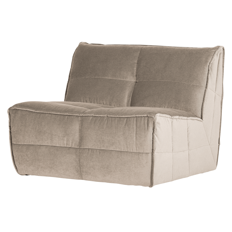 1-istuttava moduuli Cluster 105 cm, Taupe