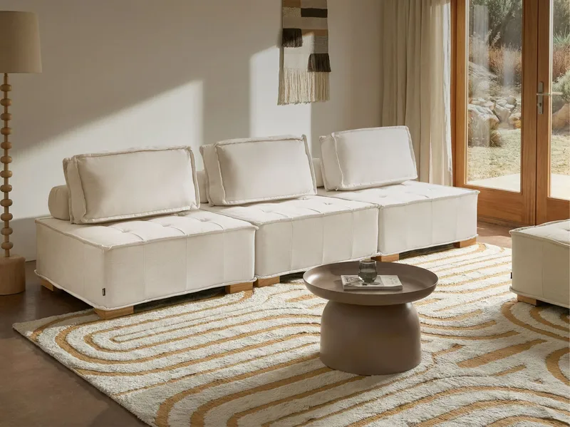 3-istuttava sohva Tibro - Off-White - Huonekalut - Sohva - Moduulisohva